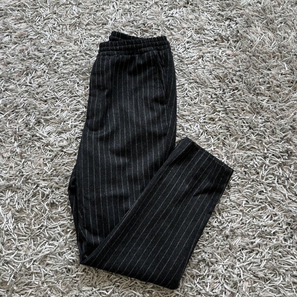 Ami Alexandre Mattiussi Pants Trousers Wool - Polyamide Striped - Picture 8 of 8